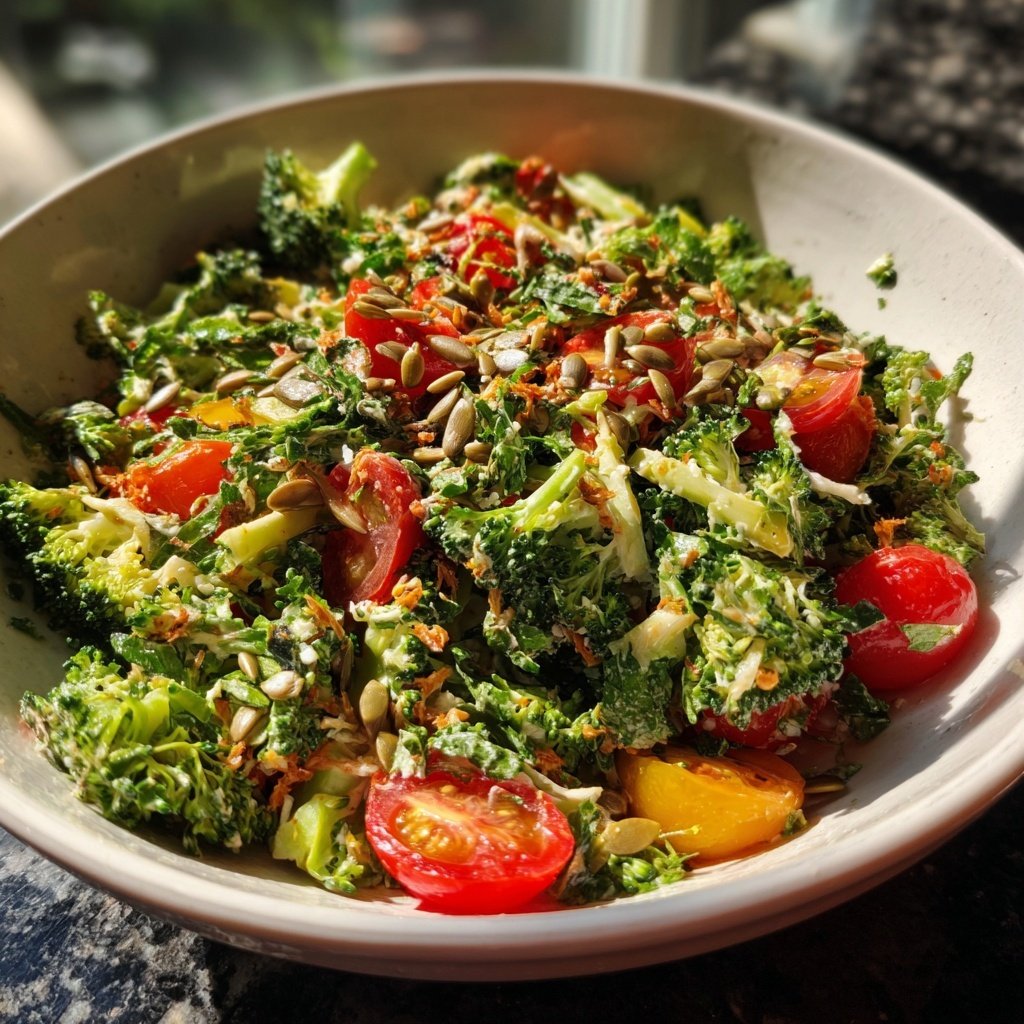 Brokkoli Salat Roh Und Knackig