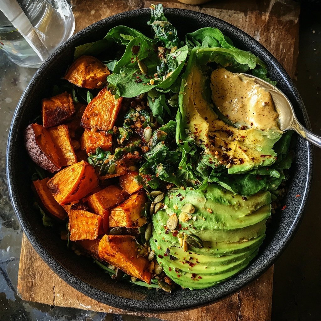 Buddha Bowl mit Süßkartoffeln