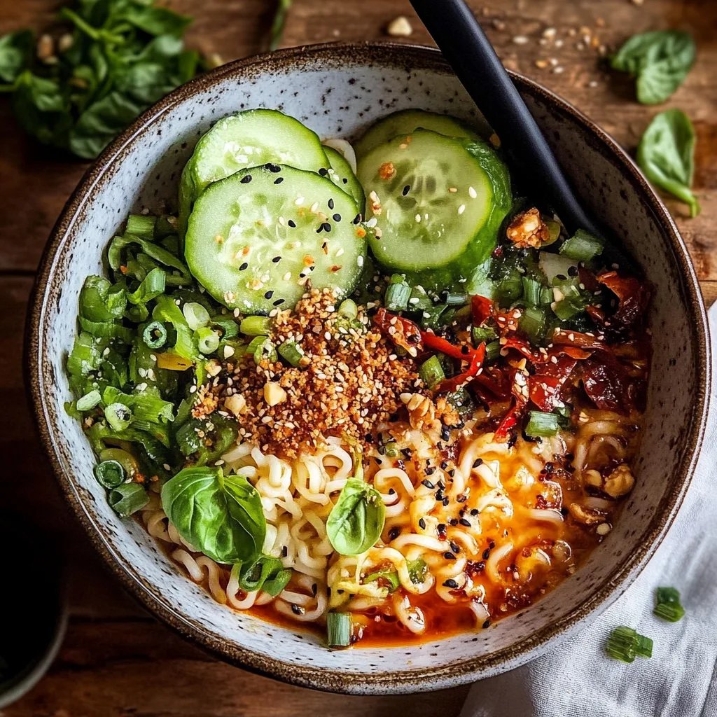 Knusprige Thai-Erdnuss-Hähnchen-Ramen