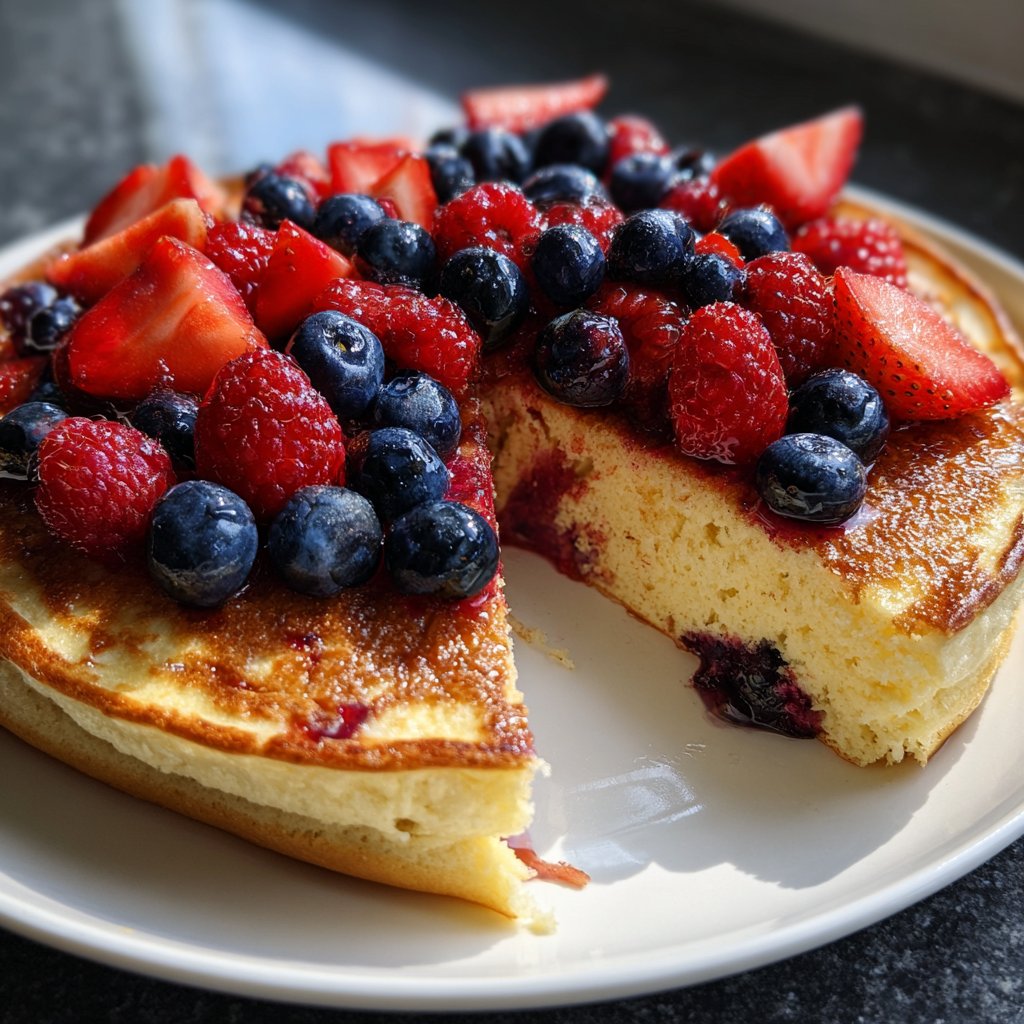 Pfannkuchen mit Beerenmix