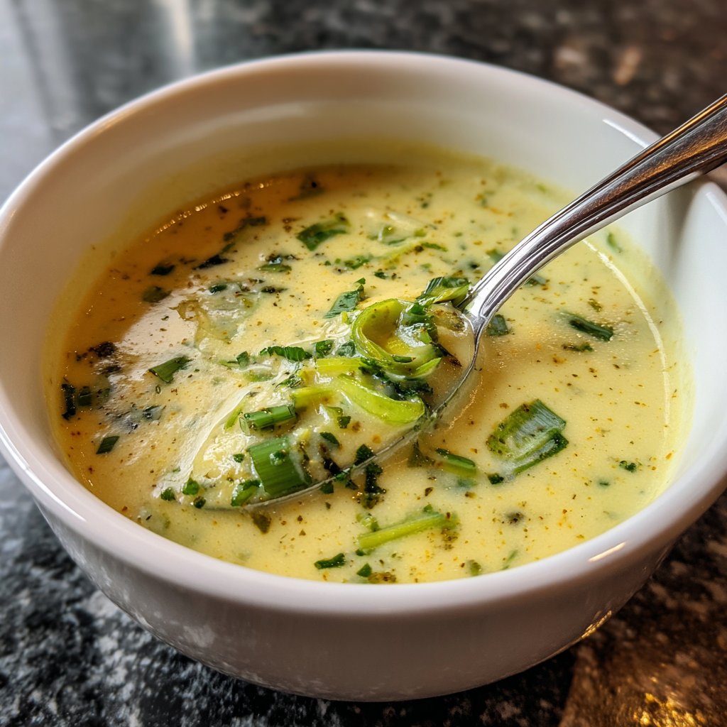 Blumenkohlsuppe mit Lauch