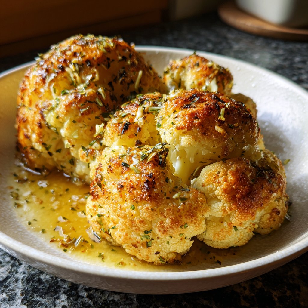 Blumenkohl mit Knoblauchbutter