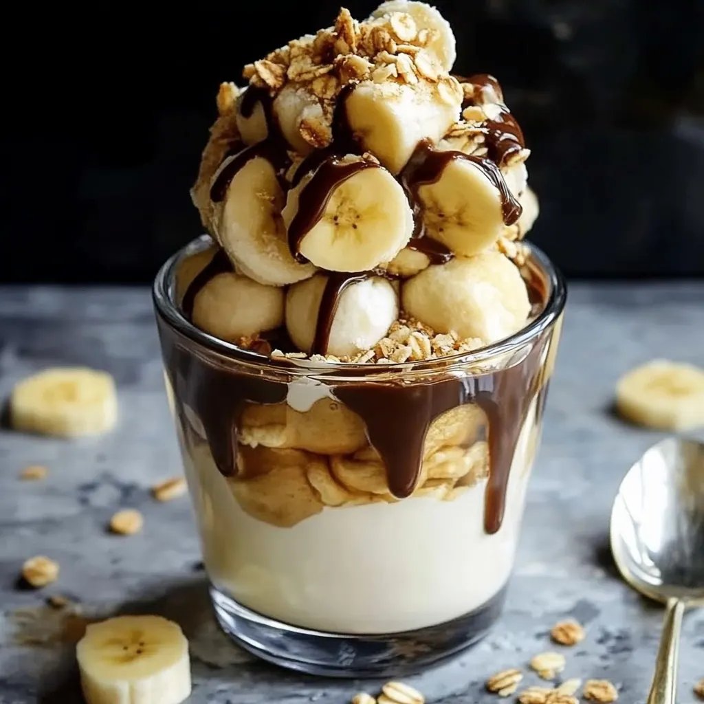 Bananen-Split-Dessert