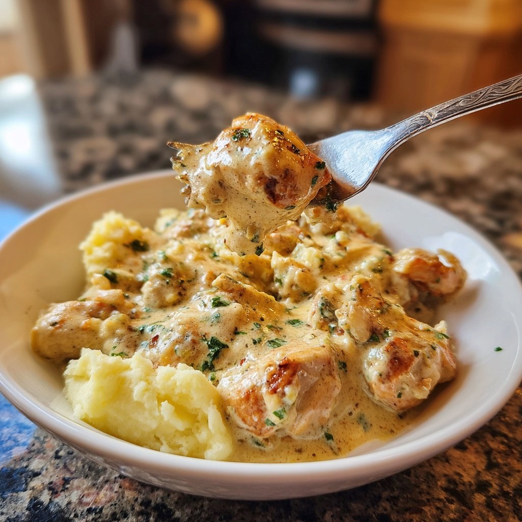 Hausmannskost Cremiges Hähnchen mit Kartoffelpüree