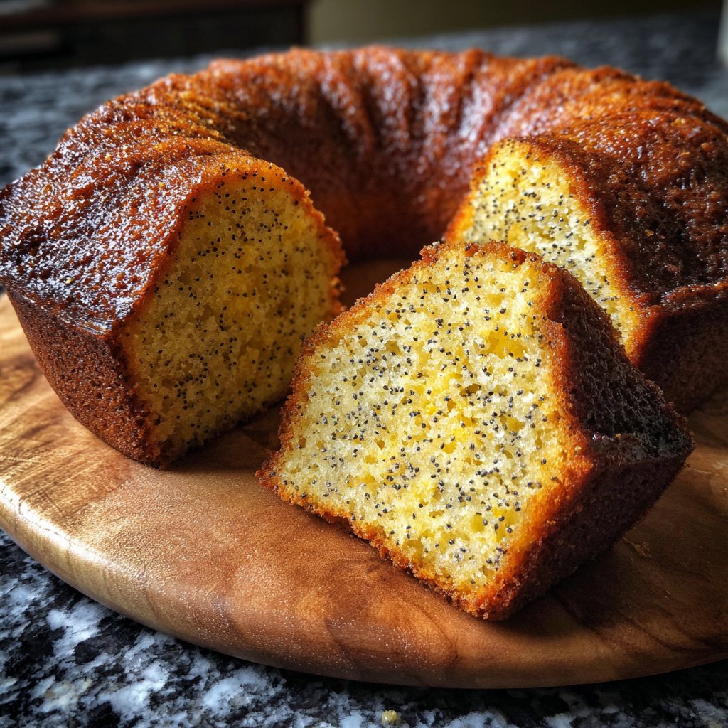 Blechkuchen mit Mohnfüllung